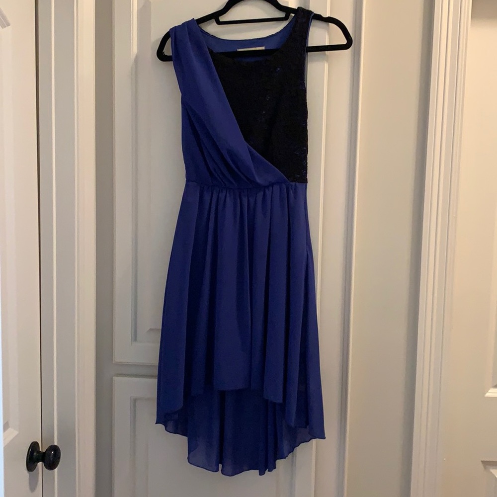 Blue High Low dress